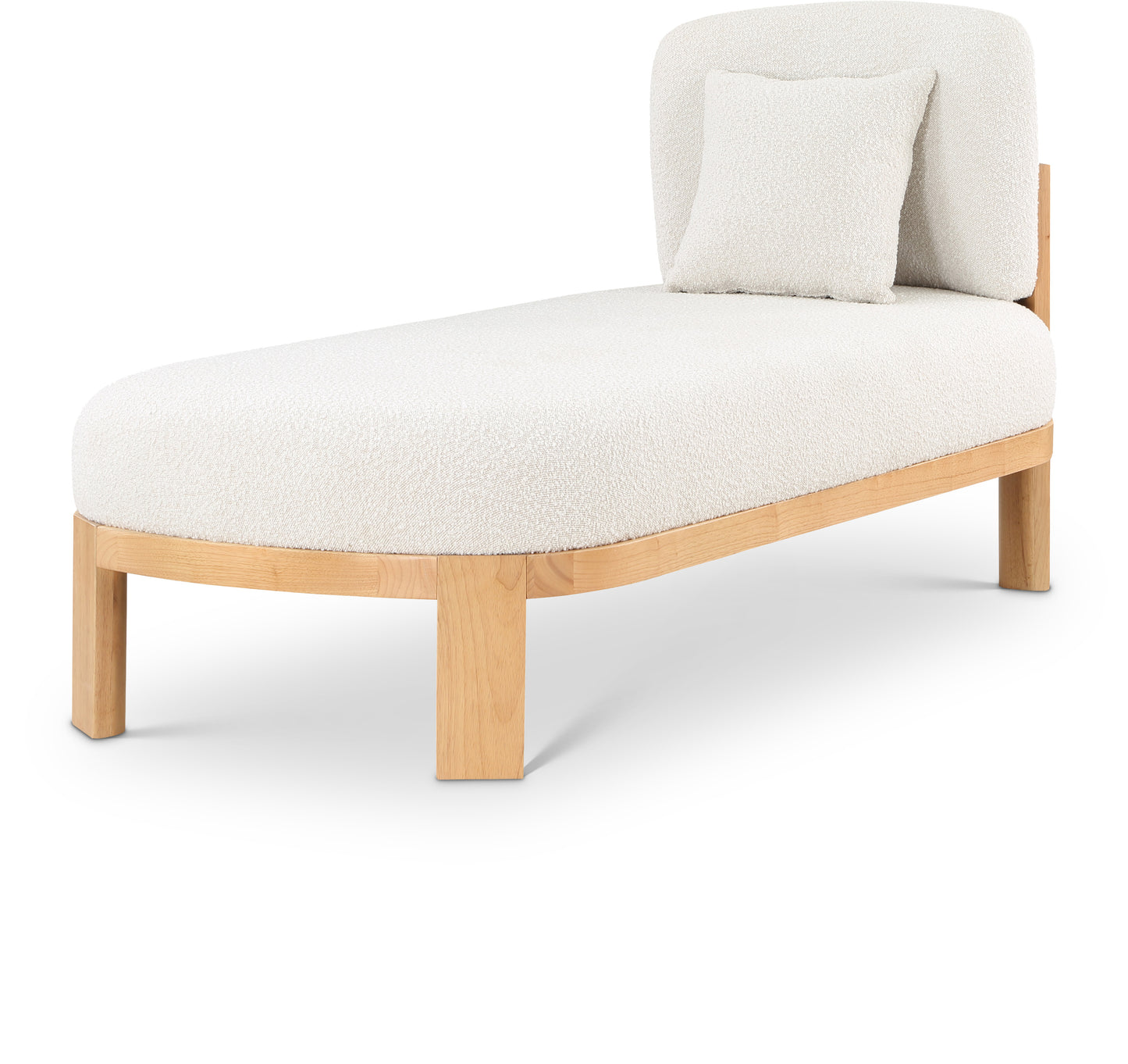 Maybourne Black Boucle Fabric Chaise/Bench