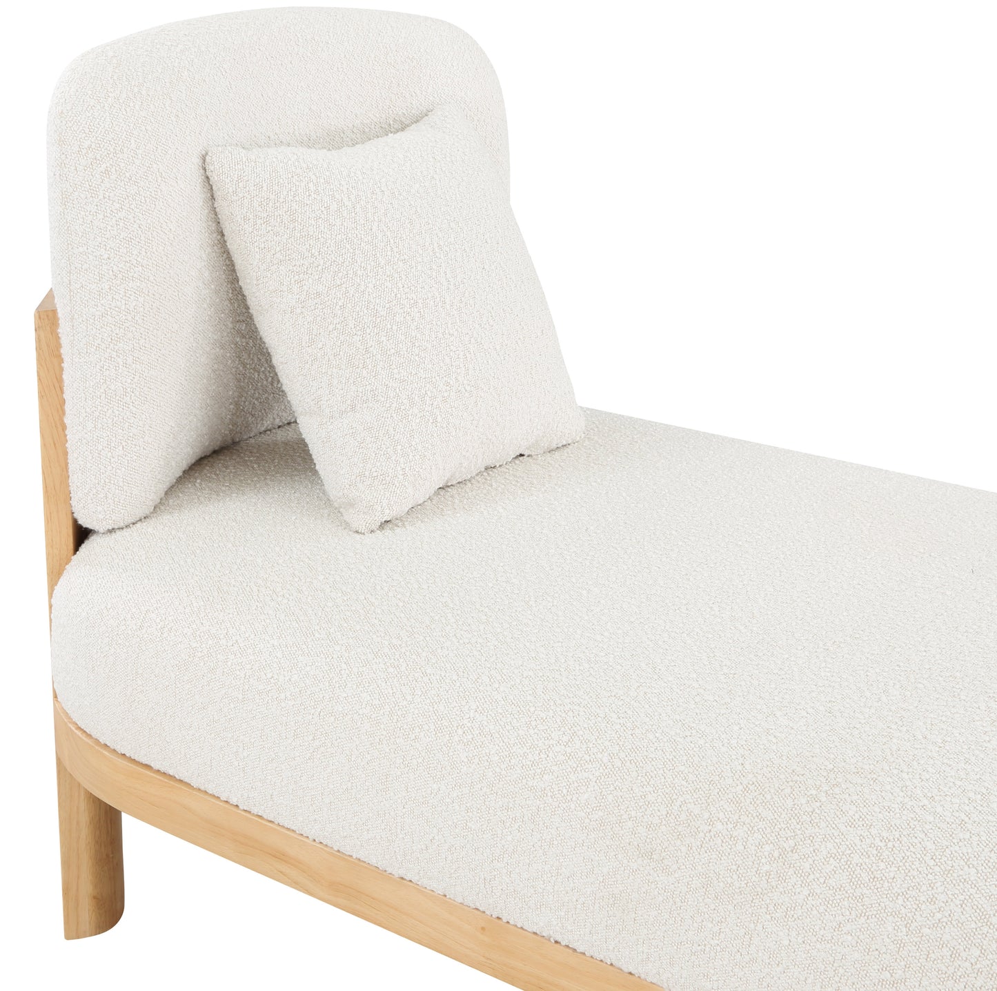 Maybourne Black Boucle Fabric Chaise/Bench