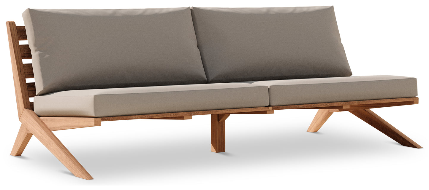Tahiti Black Water Resistant Fabric Outdoor Sofa