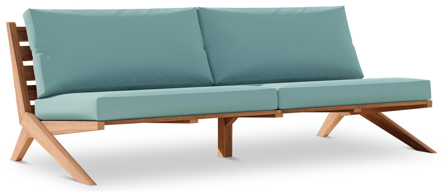 Tahiti Black Water Resistant Fabric Outdoor Sofa