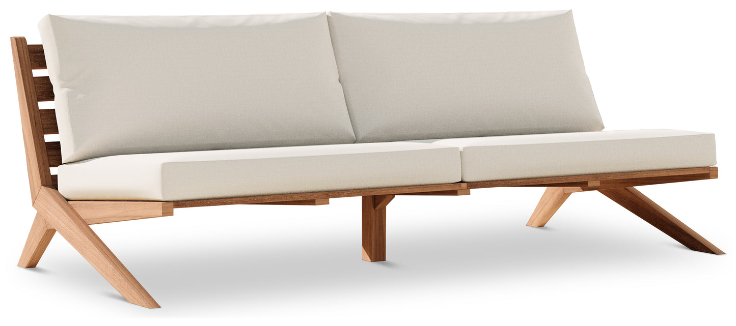 Tahiti Black Water Resistant Fabric Outdoor Sofa