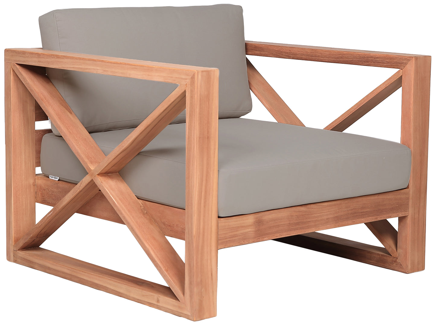Anguilla Black Water Resistant Fabric Outdoor Chair