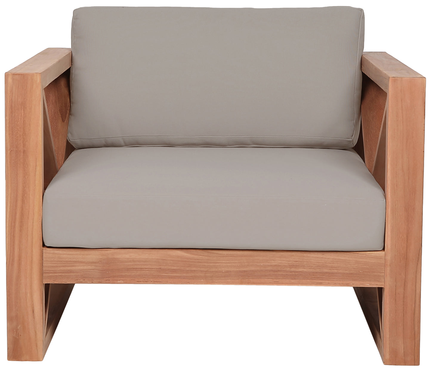 Anguilla Black Water Resistant Fabric Outdoor Chair