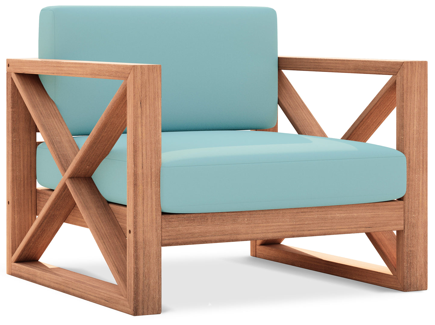 Anguilla Black Water Resistant Fabric Outdoor Chair