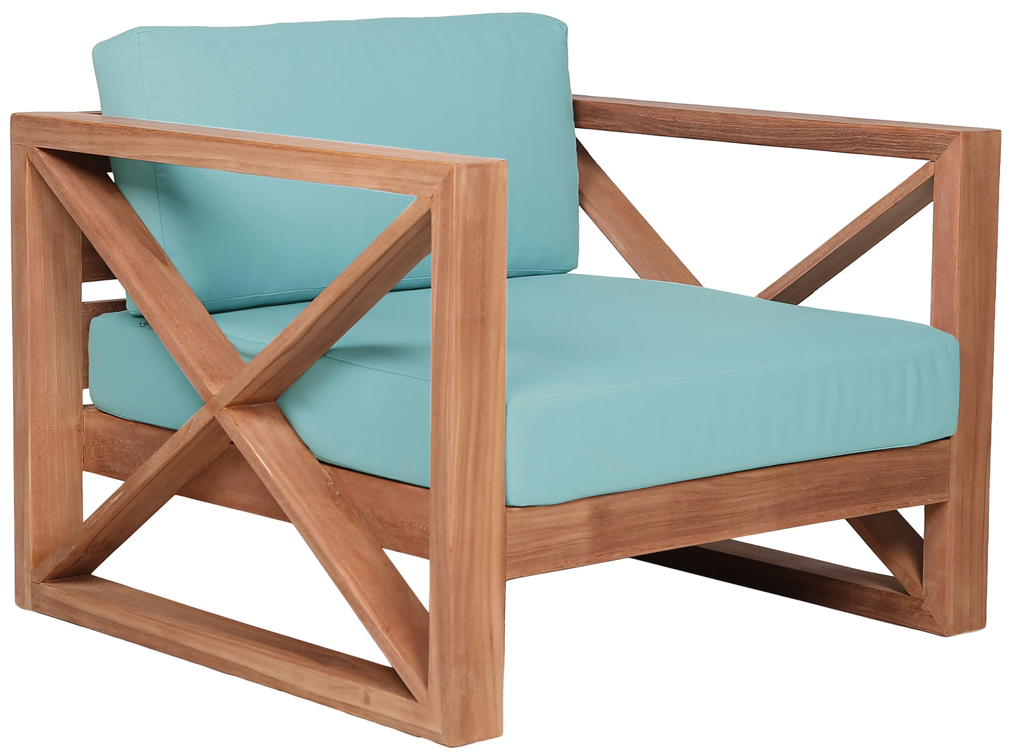 Anguilla Black Water Resistant Fabric Outdoor Chair