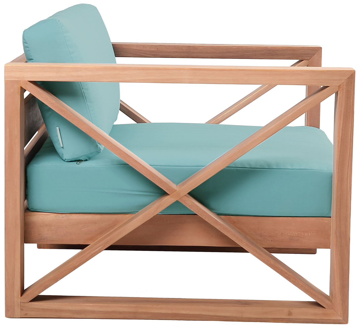 Anguilla Black Water Resistant Fabric Outdoor Chair