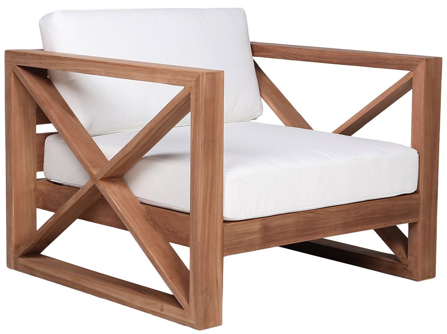 Anguilla Black Water Resistant Fabric Outdoor Chair