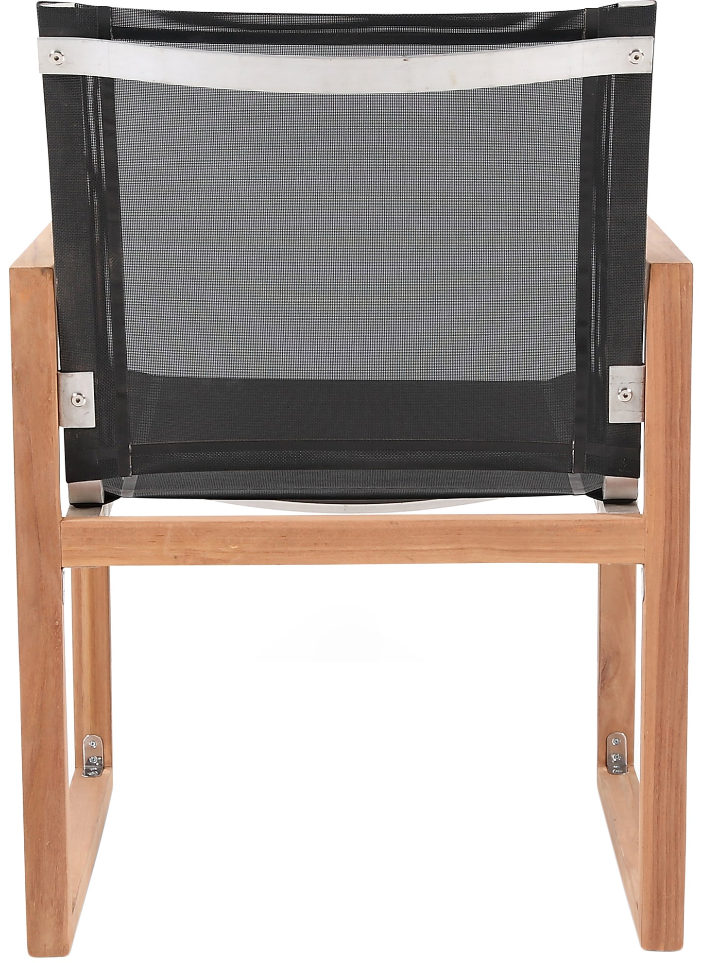 Tulum Black Water Resistant Fabric Outdoor Patio Dining Arm Chair