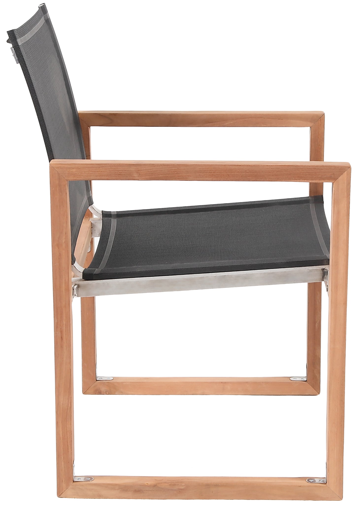 Tulum Black Water Resistant Fabric Outdoor Patio Dining Arm Chair