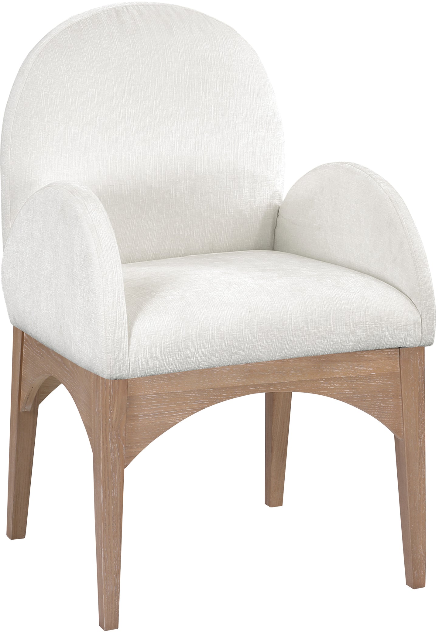 Waldorf Black Chenille Fabric Dining Chair