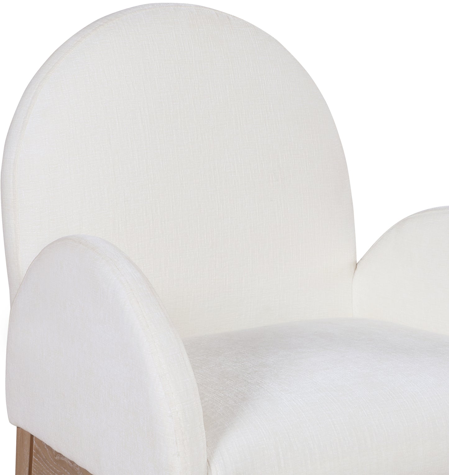 Waldorf Black Chenille Fabric Dining Chair