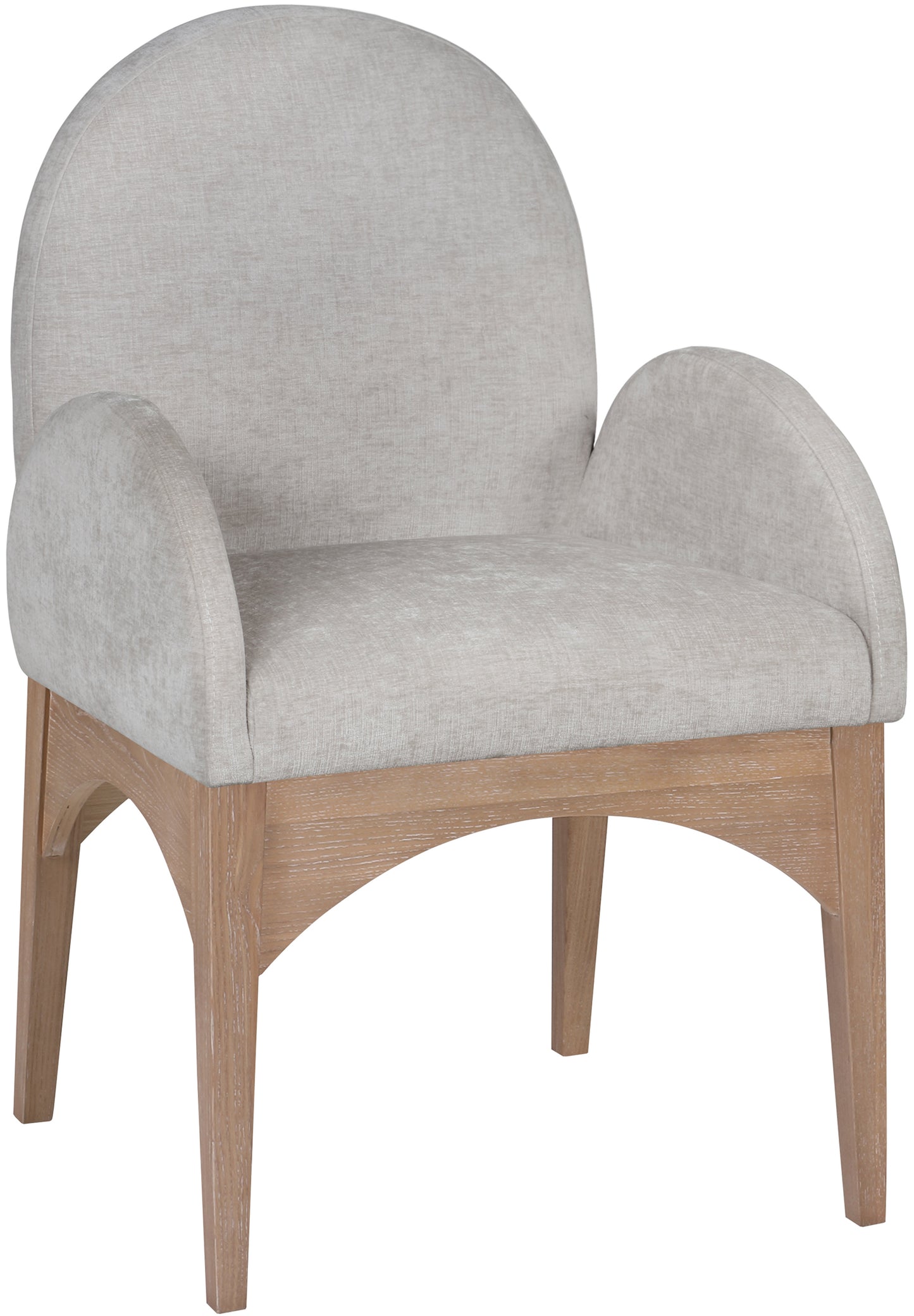 Waldorf Black Chenille Fabric Dining Chair