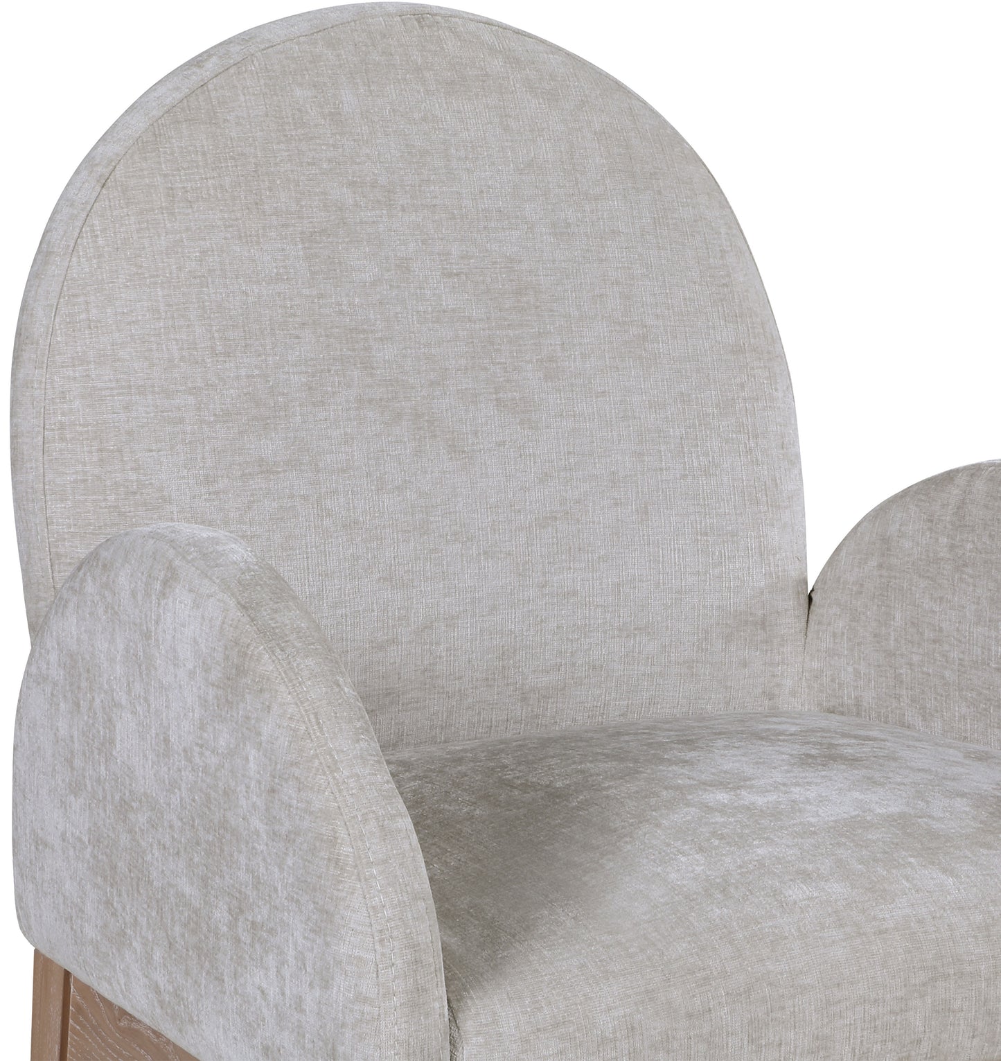 Waldorf Black Chenille Fabric Dining Chair