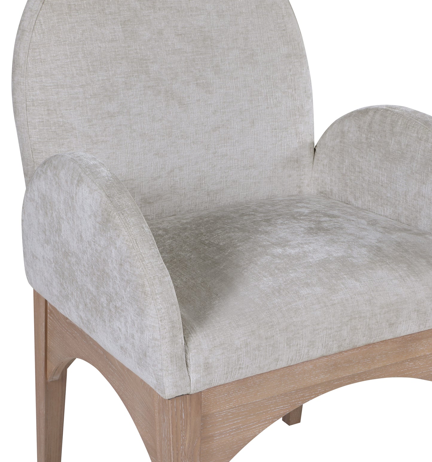 Waldorf Black Chenille Fabric Dining Chair