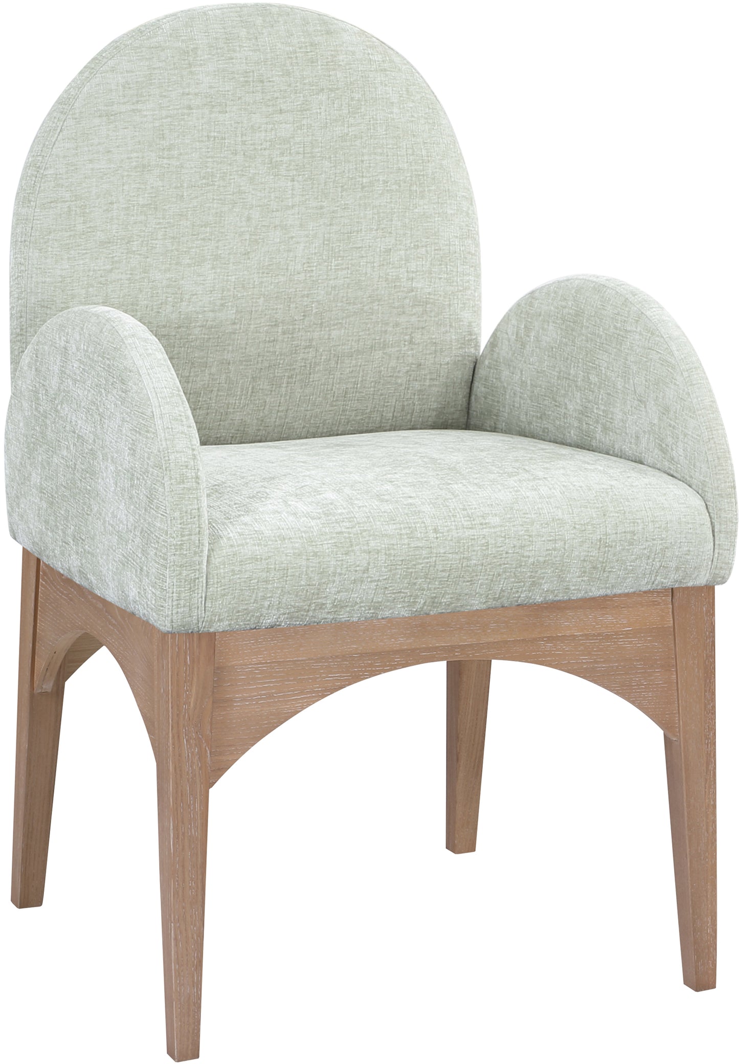 Waldorf Black Chenille Fabric Dining Chair