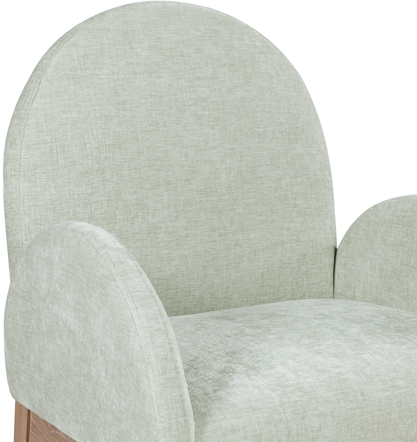Waldorf Black Chenille Fabric Dining Chair