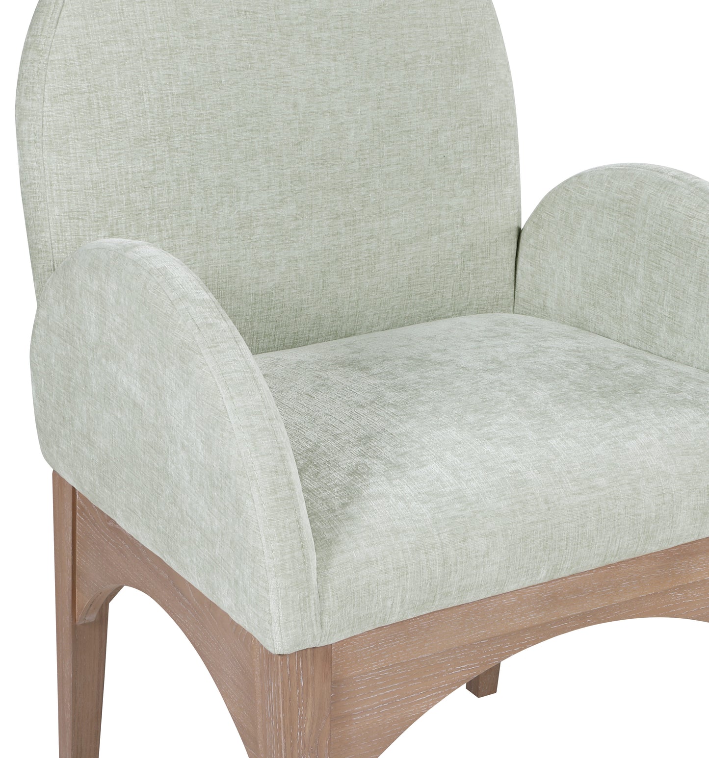 Waldorf Black Chenille Fabric Dining Chair