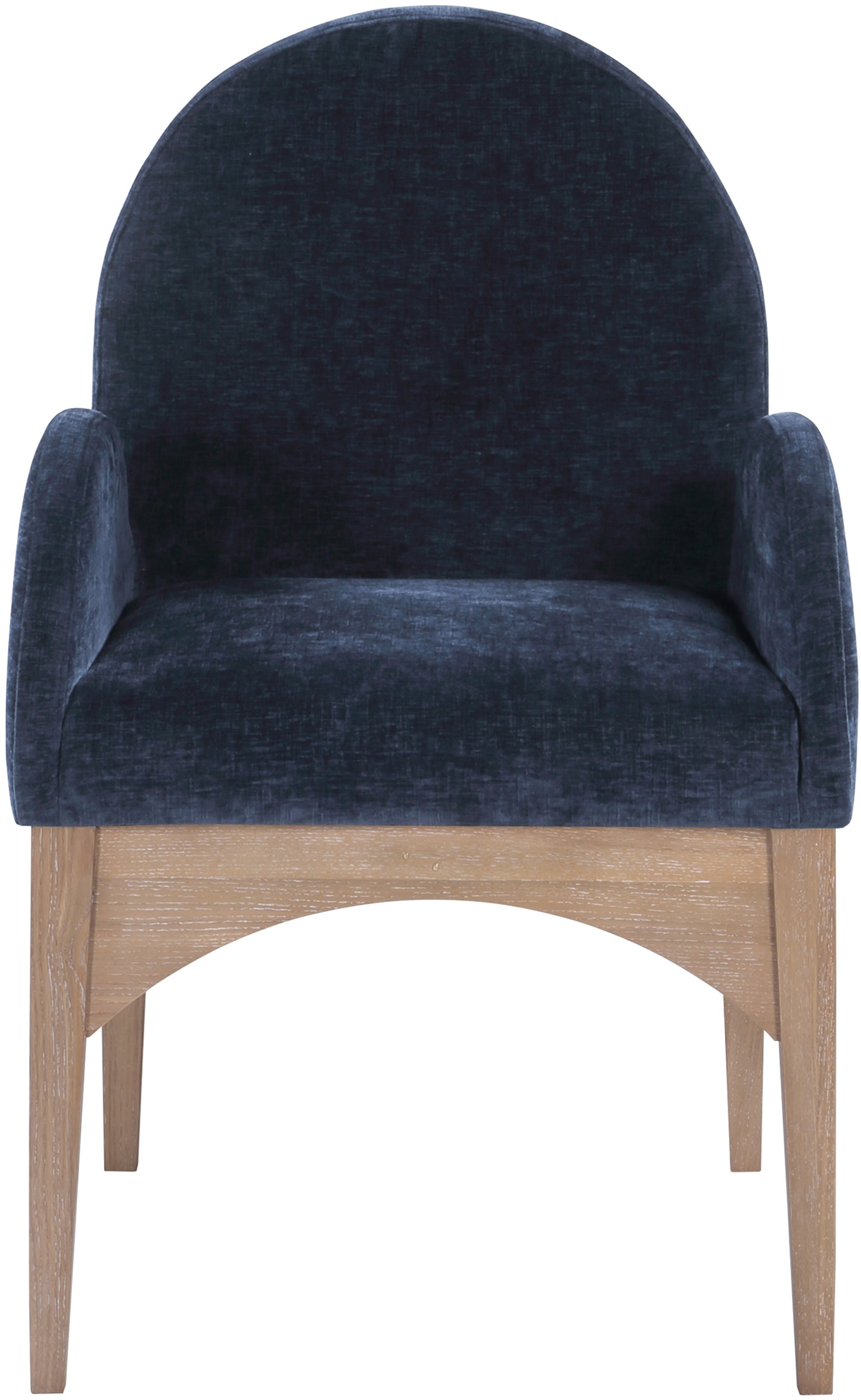 Waldorf Black Chenille Fabric Dining Chair