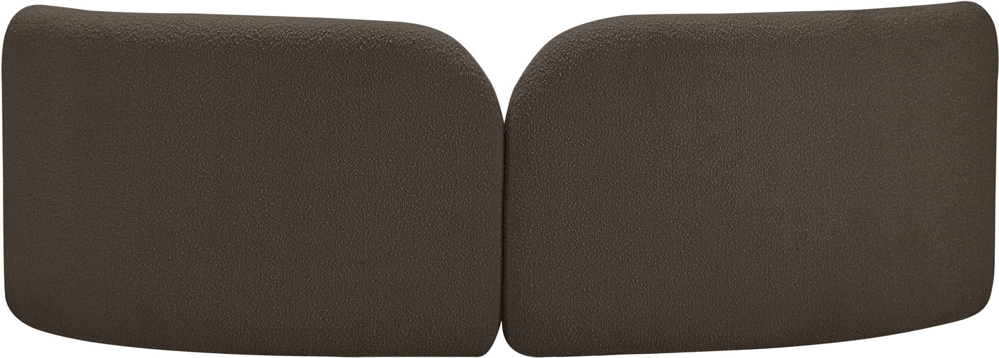 Daphne Black Boucle Fabric Sofa