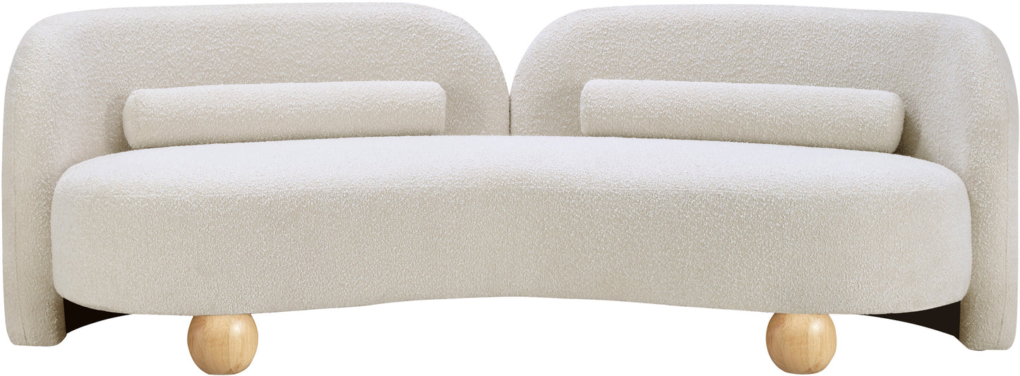 Daphne Black Boucle Fabric Sofa