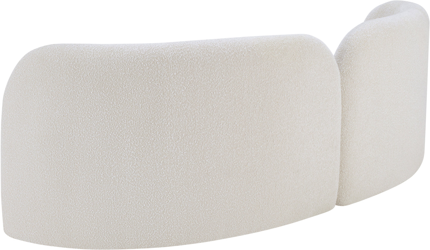 Daphne Black Boucle Fabric Sofa