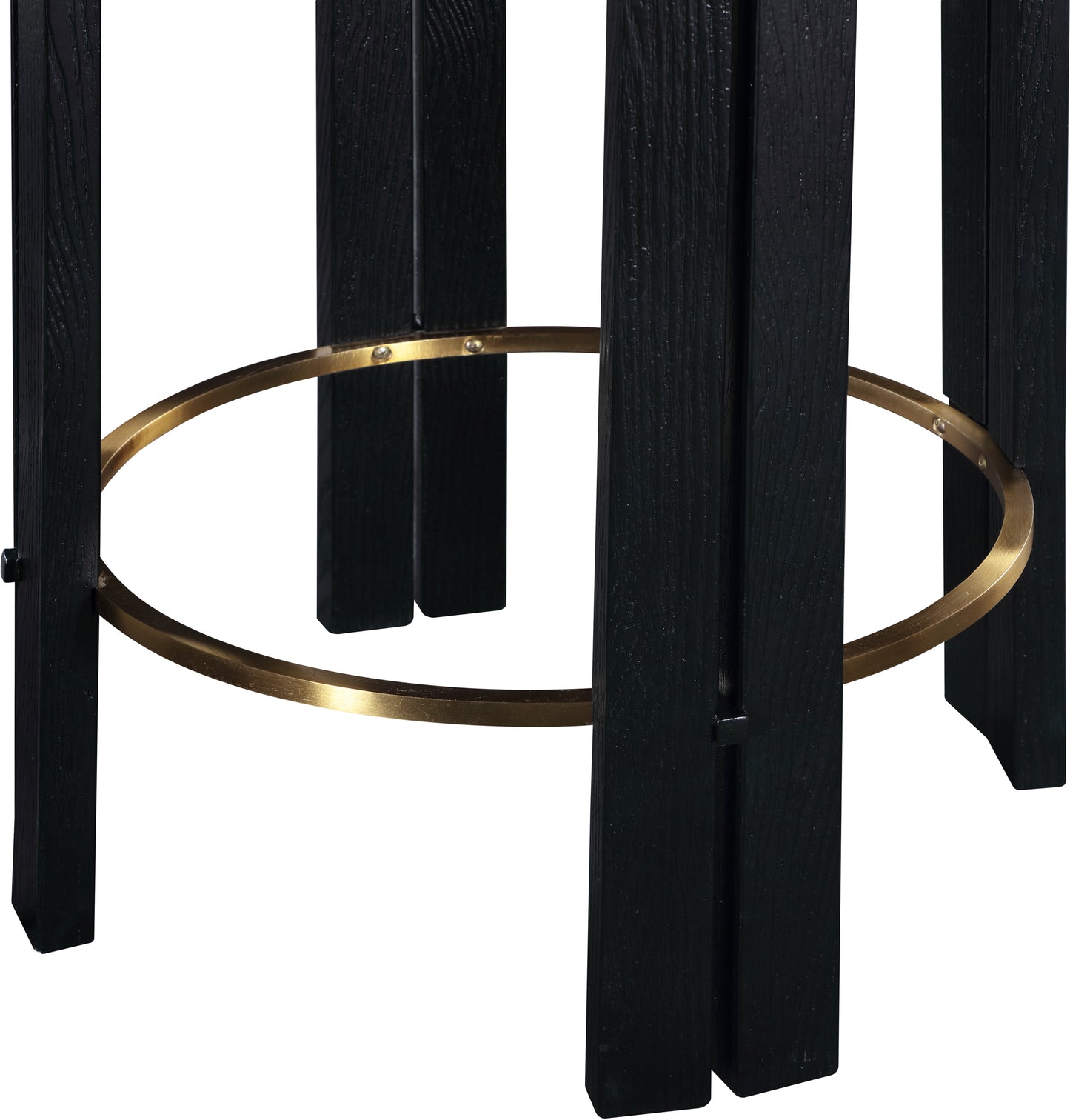 Harrison Black Vegan Leather Counter Stool