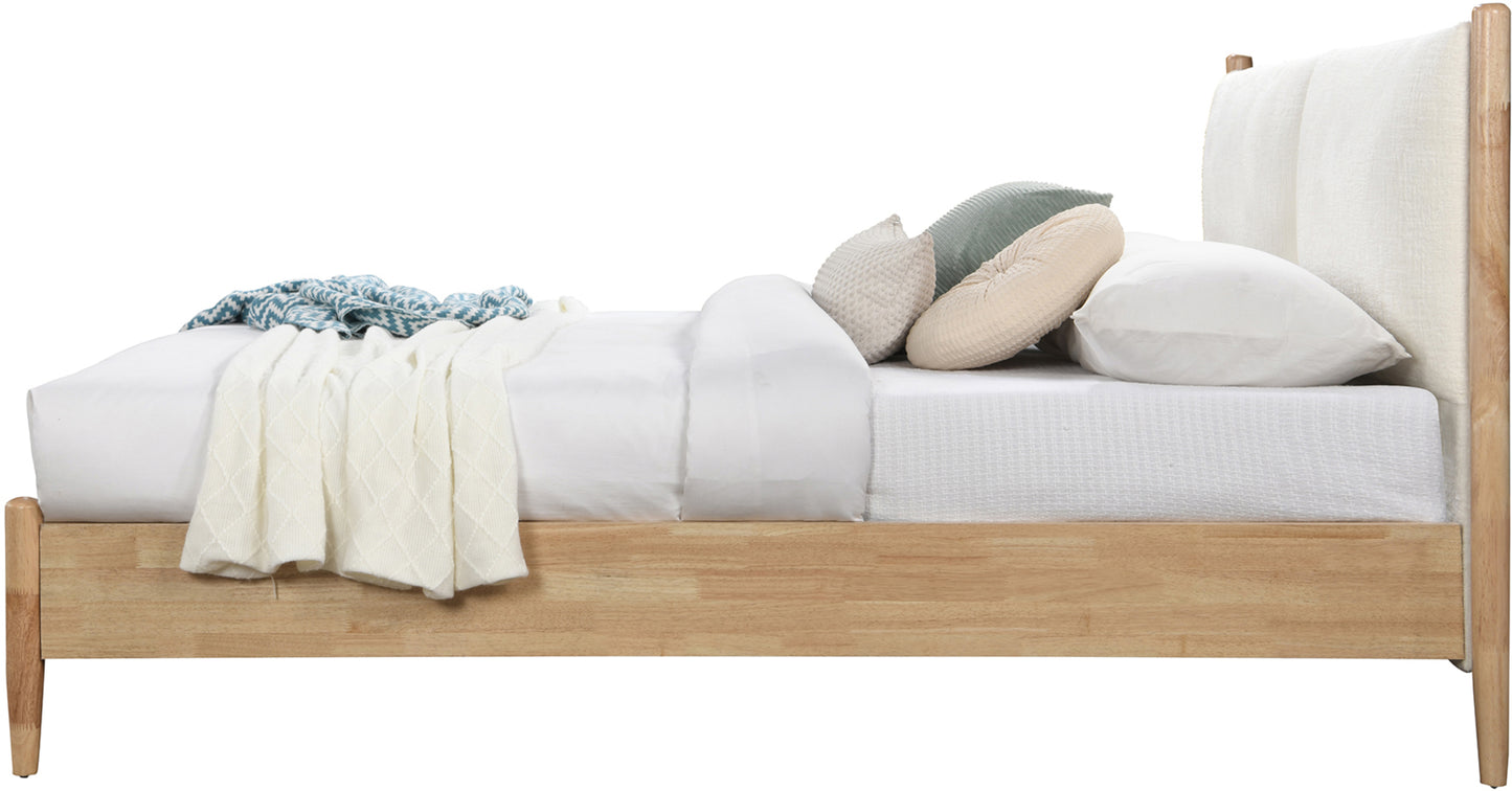 Arbor Cream Fabric Twin Bed