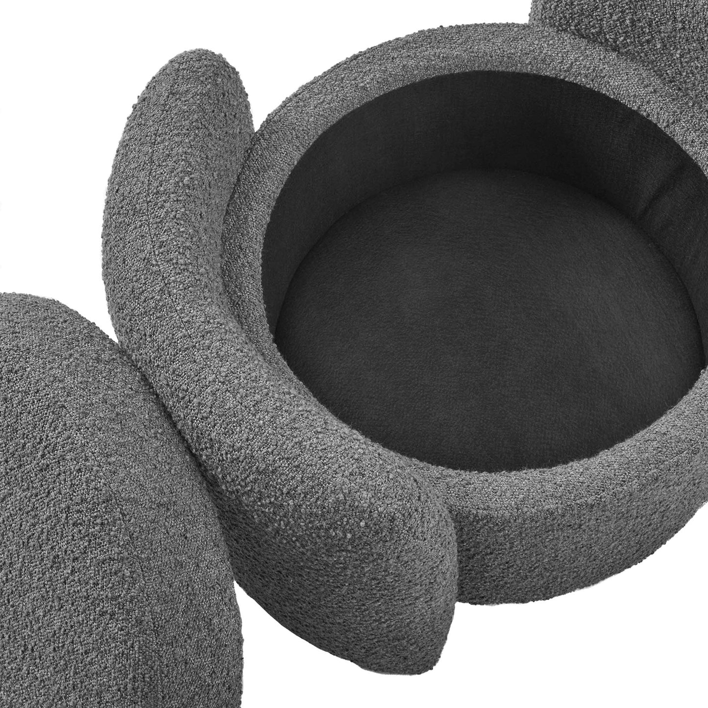 Nebula Boucle Upholstered Ottoman by Modway