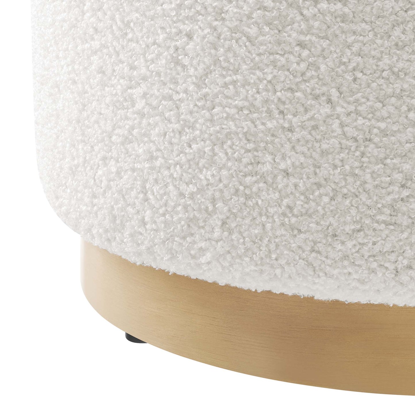 Tilden 16" Round Performance Velvet Upholstered Ottoman by Modway