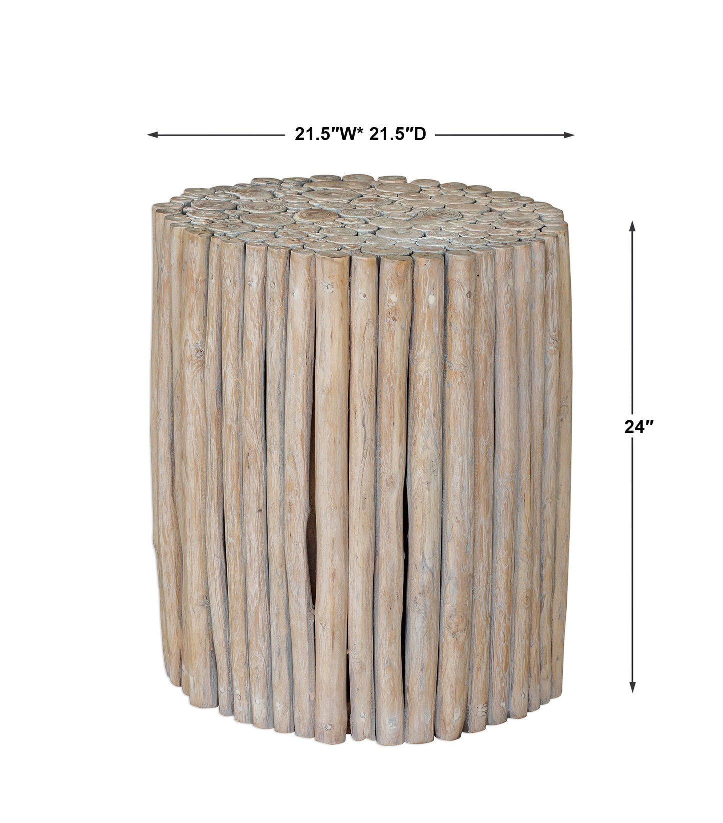 Uttermost Tectona Teak End Table