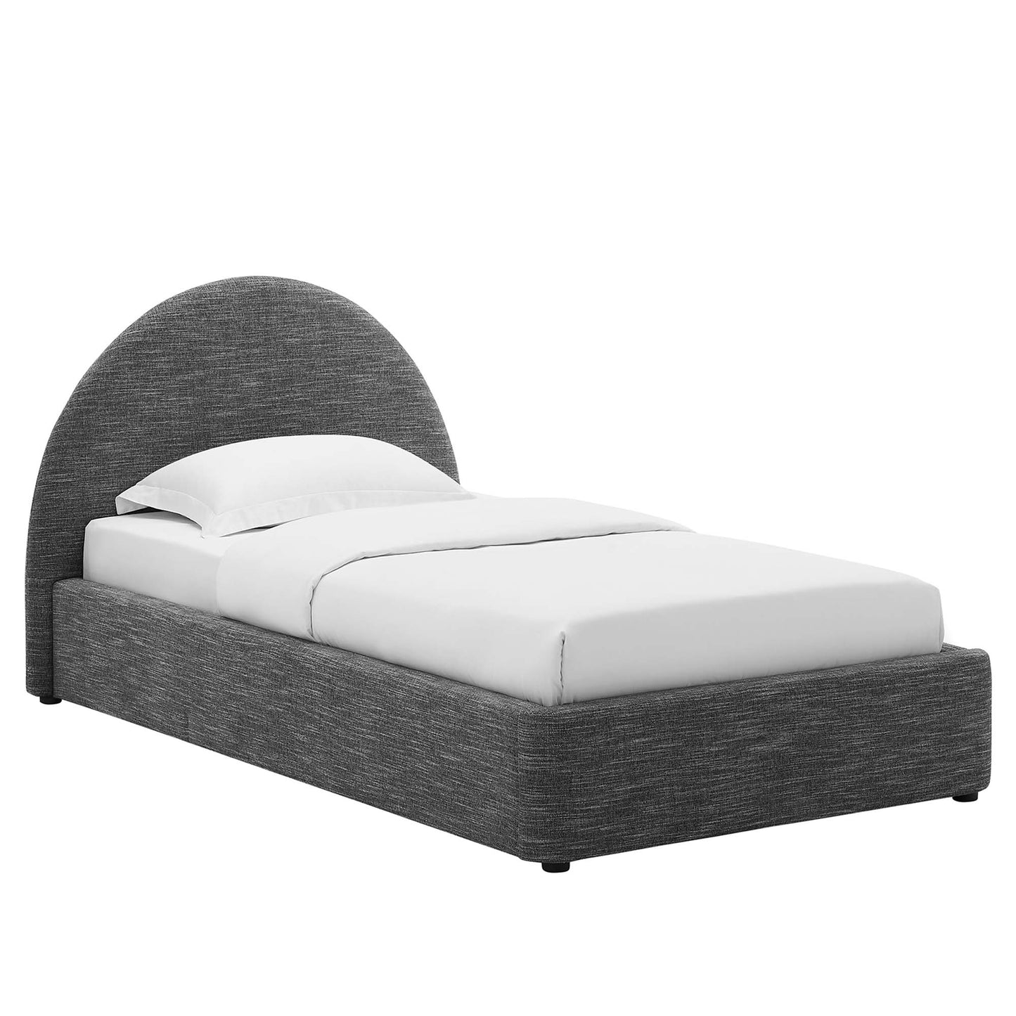 Resort Upholstered Fabric Arched Round Queen Platform Bed by Modway