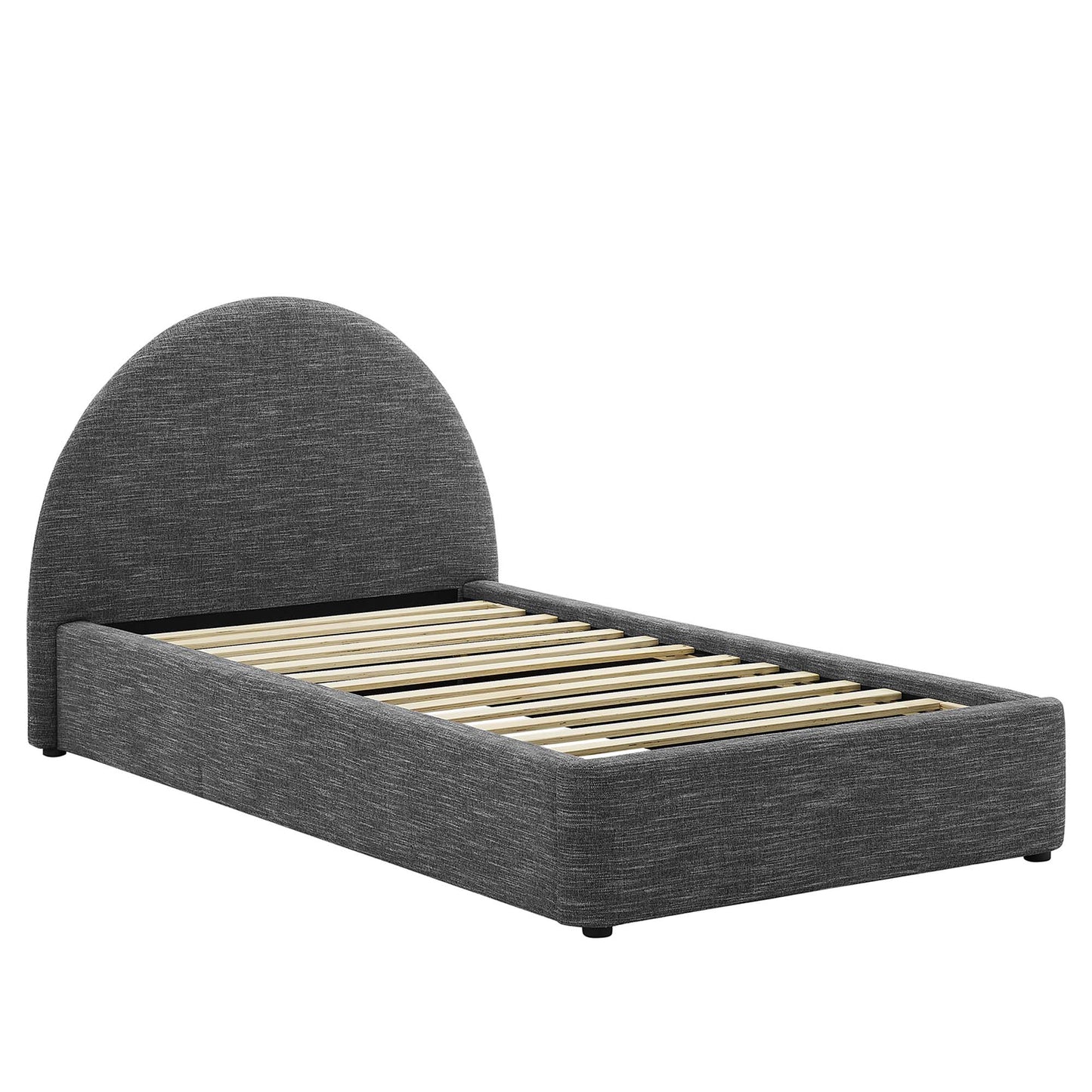 Resort Upholstered Fabric Arched Round Queen Platform Bed by Modway