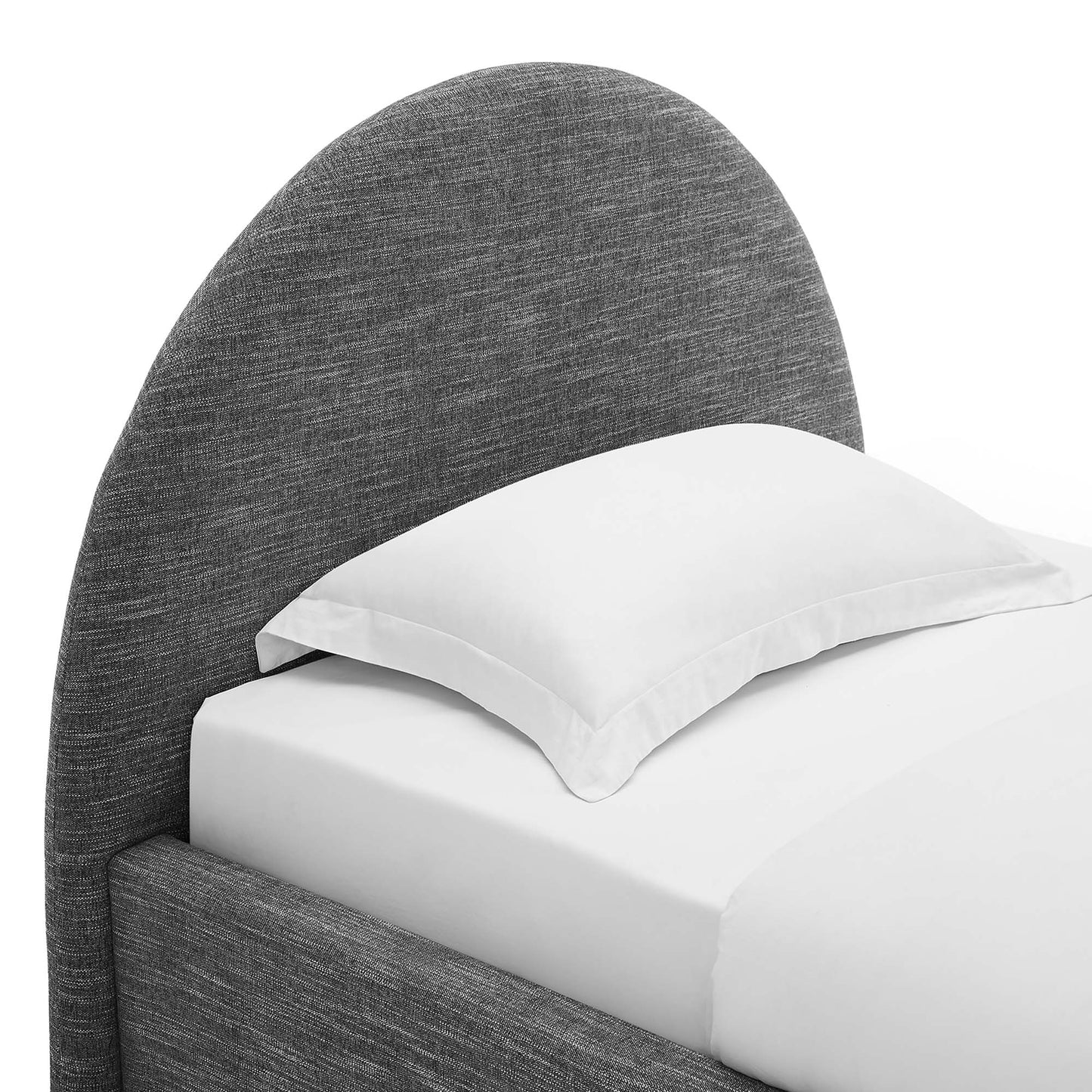 Resort Upholstered Fabric Arched Round Queen Platform Bed by Modway