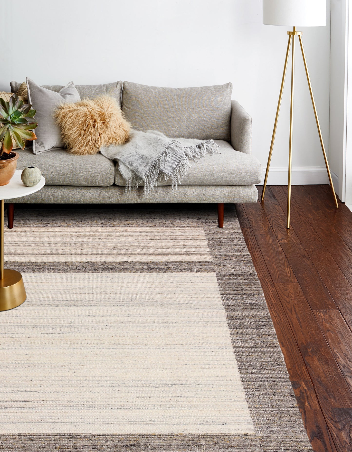 Leyton Area Rug, Ivory Beige