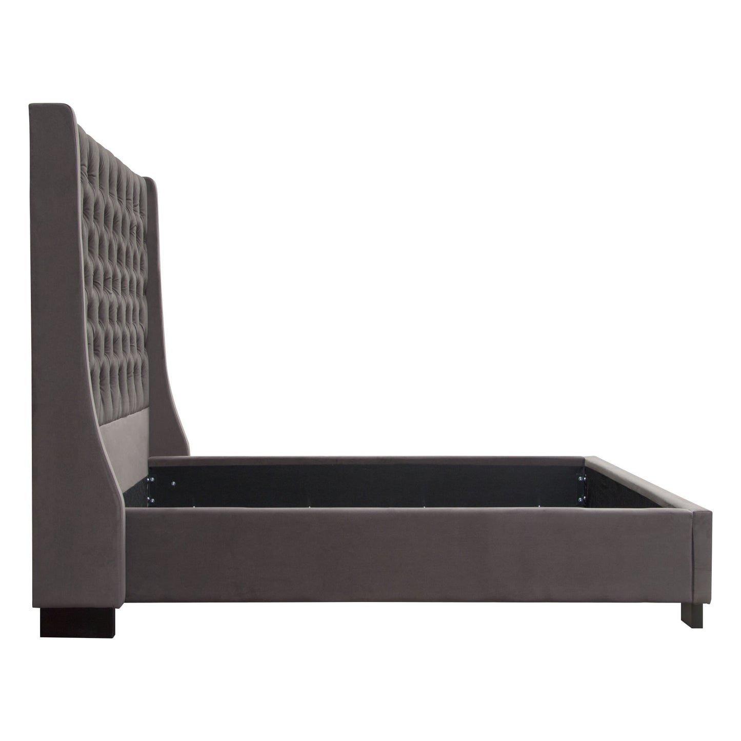Park Avenue Eastern King Tufted Bed with Vintage Wing