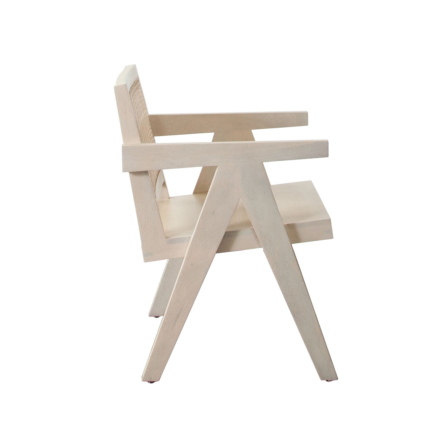 Carter Dining/Accent Chair in Solid Wood Frame in Natural Finish w/ Natural Cane Seat Back by Diamond Sofa