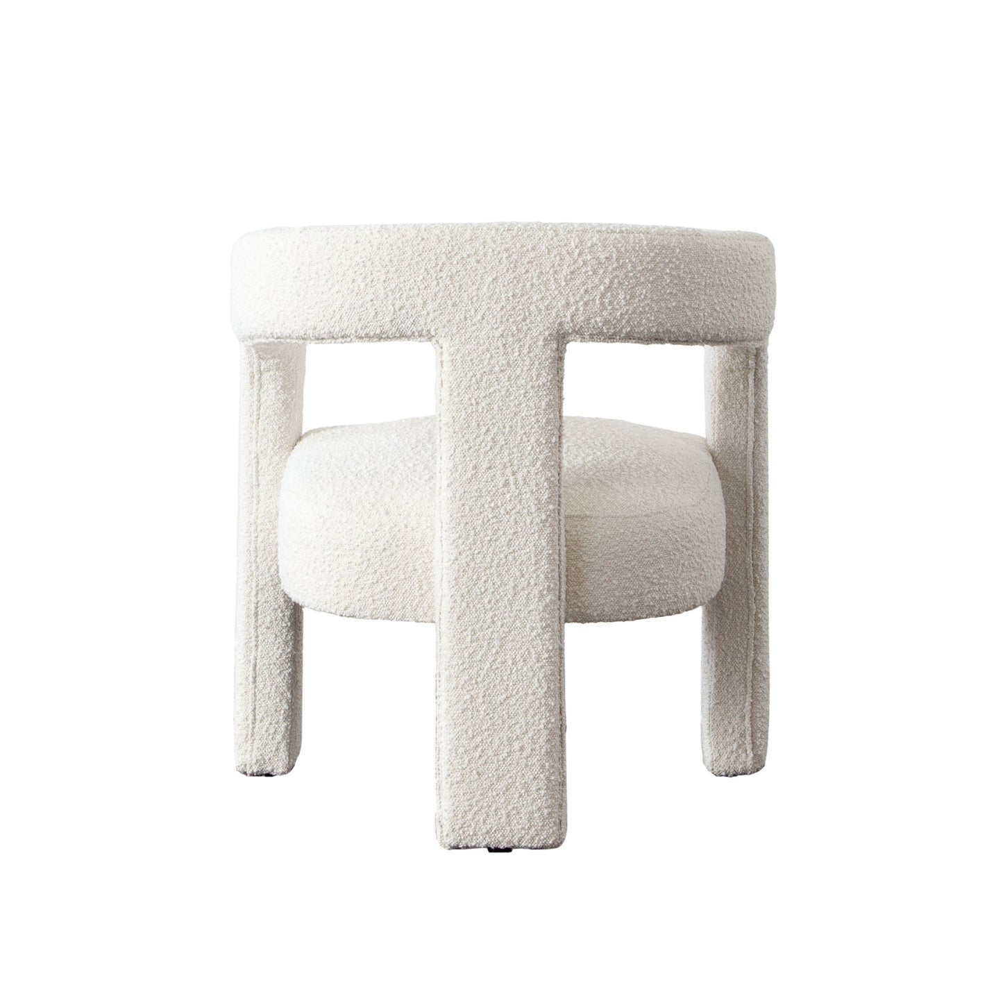 Scout Dining/Accent Chair in Ivory Boucle Fabric