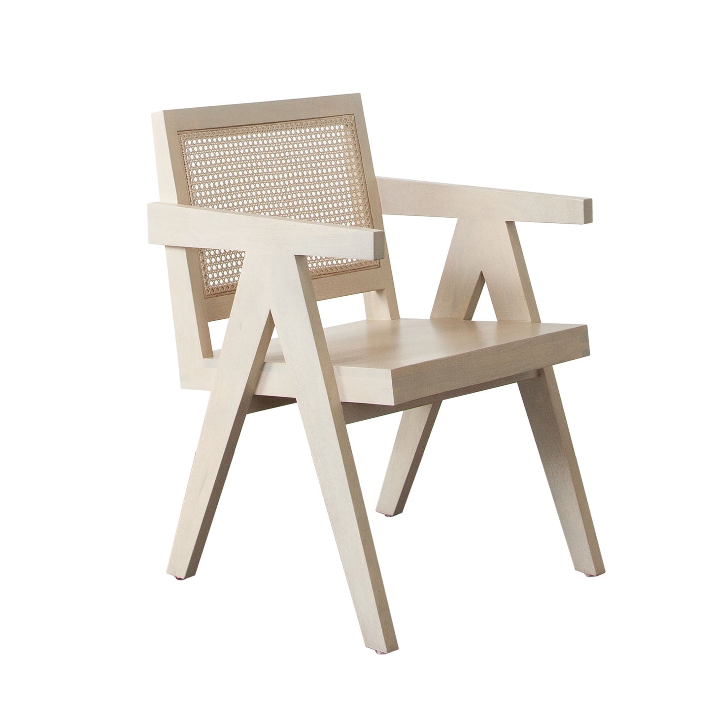 Carter Dining/Accent Chair in Solid Wood Frame in Natural Finish w/ Natural Cane Seat Back by Diamond Sofa
