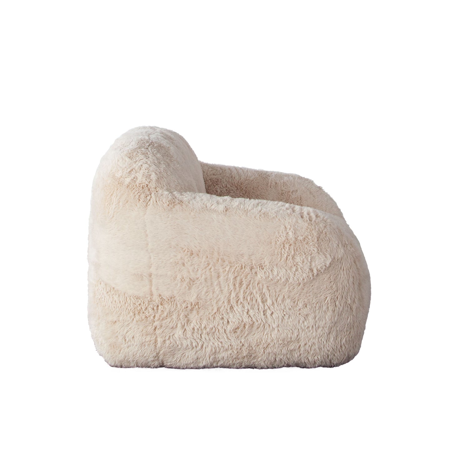 Dawson Accent Chair in Yak Natural Faux Fur