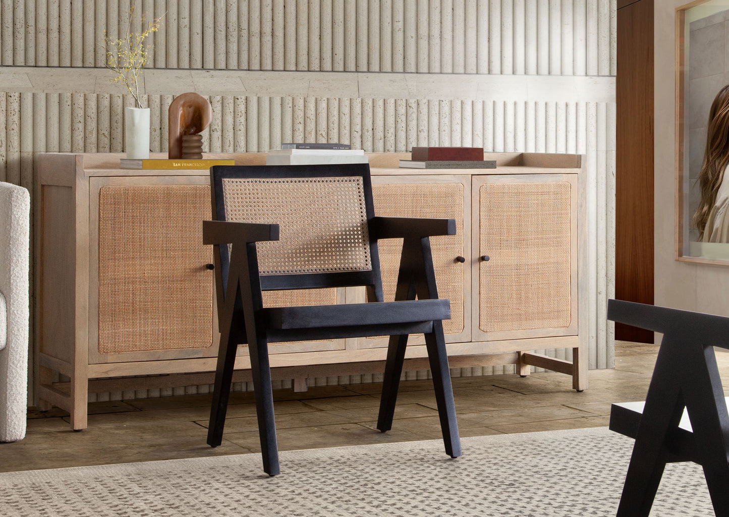 Carter Dining/Accent Chair in Solid Wood Frame