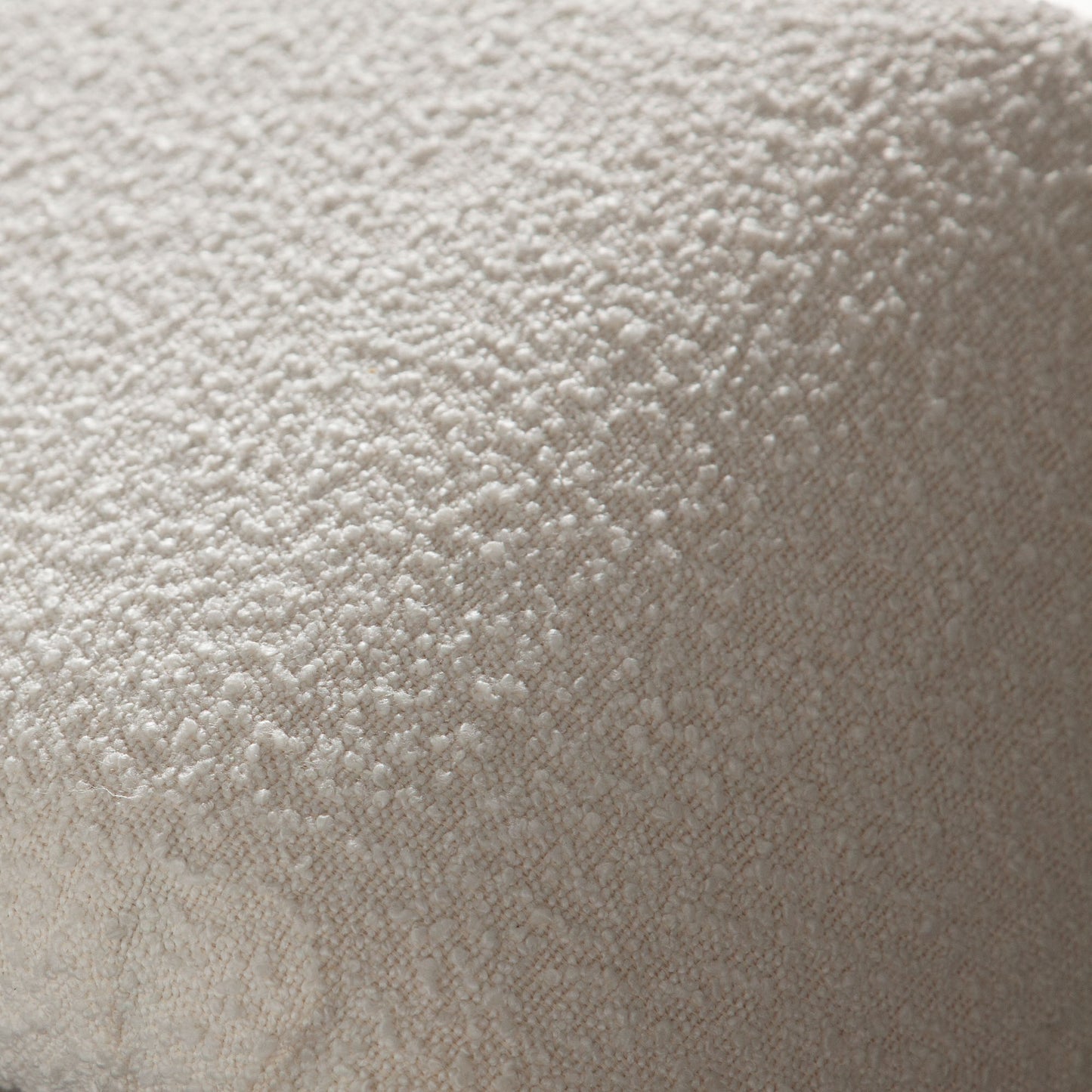 Conrad Accent Bench in Ivory Boucle Fabric