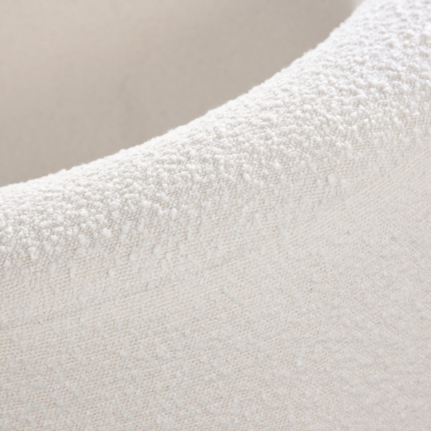Pulse Accent Chair in Ivory Boucle Fabric