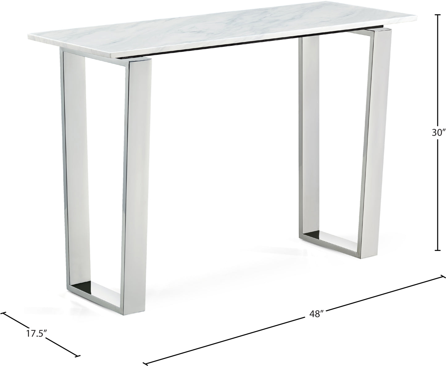 Carlton Chrome Console Table