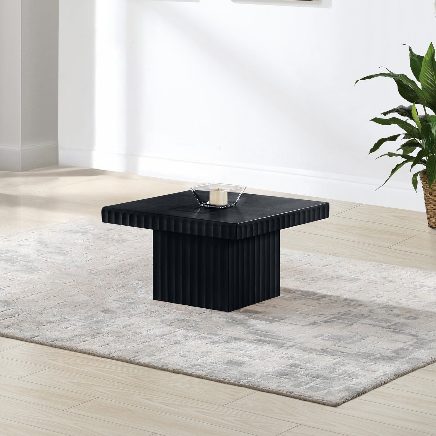 Spencer Black Oak Veneer Coffee Table