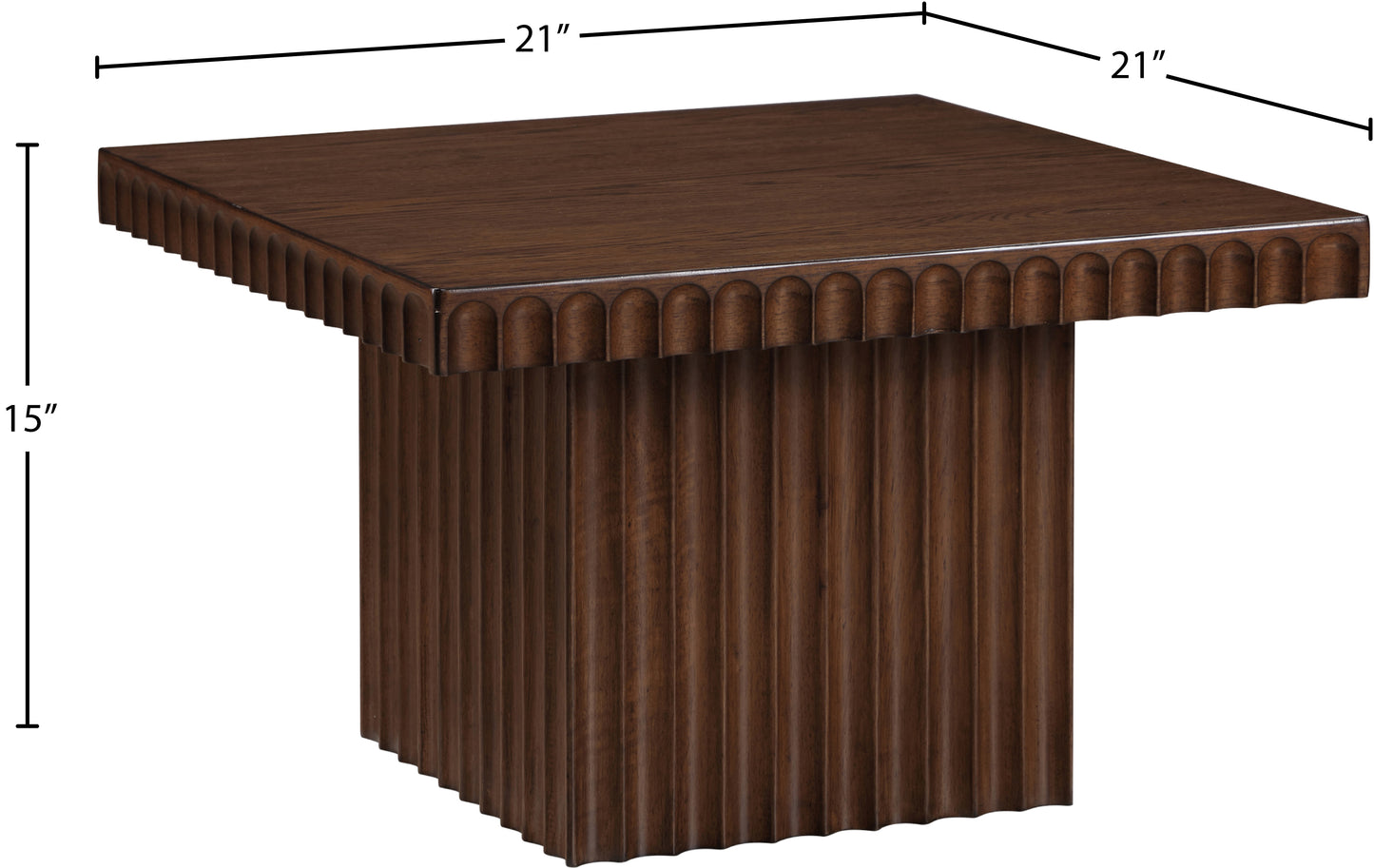 Spencer Black Oak Veneer Coffee Table