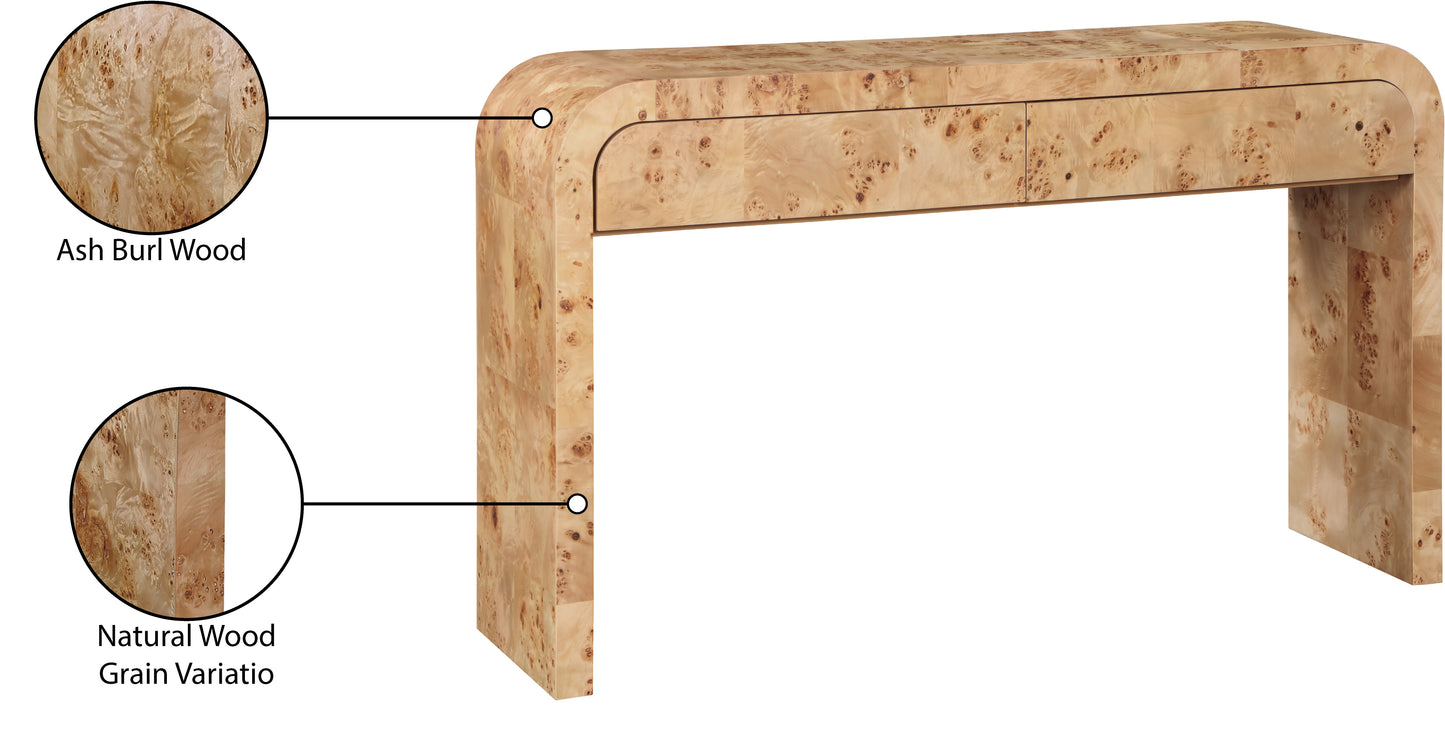 Cresthill Natural Ash Console Table