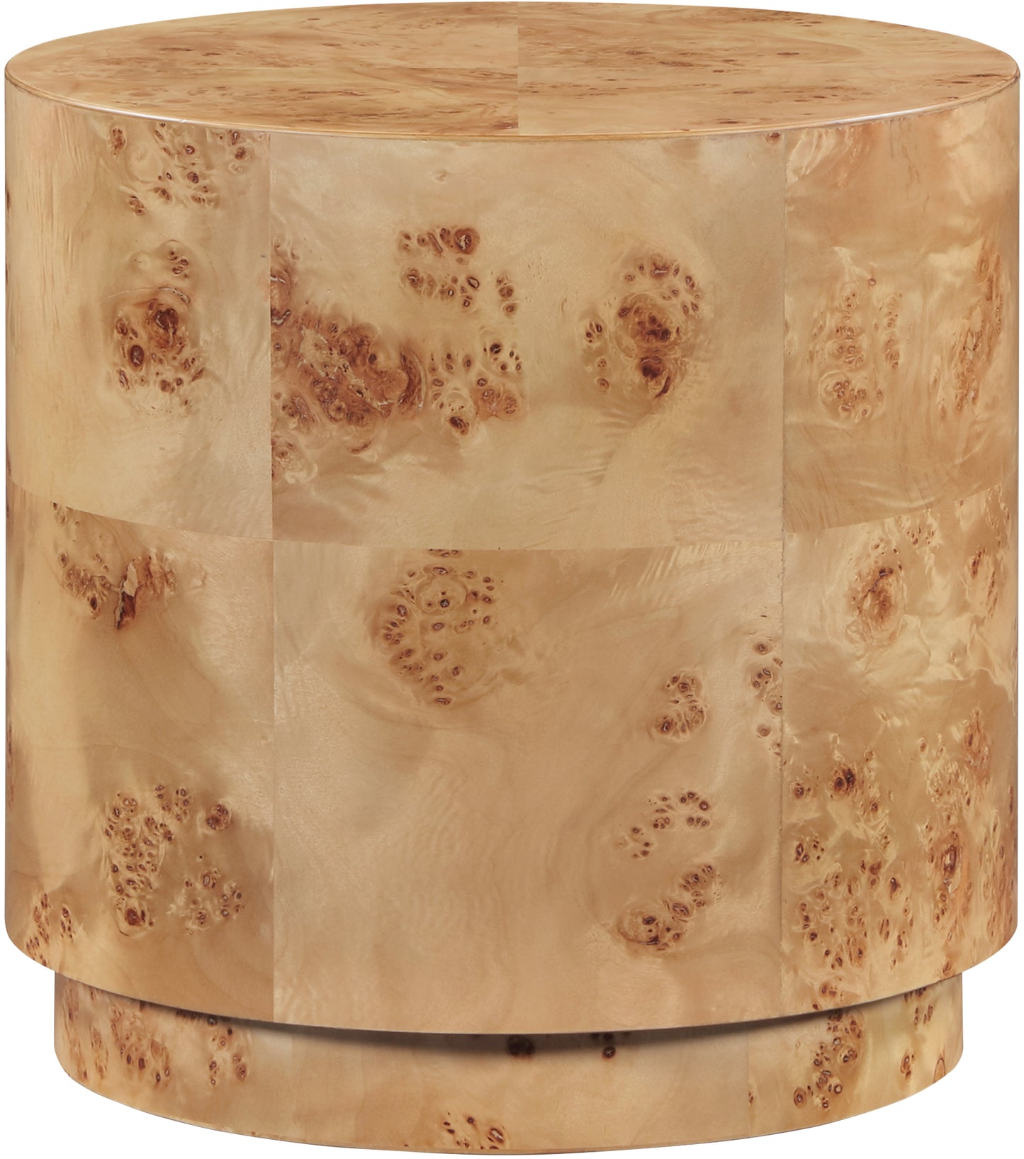 Burl Natural Ash End Table