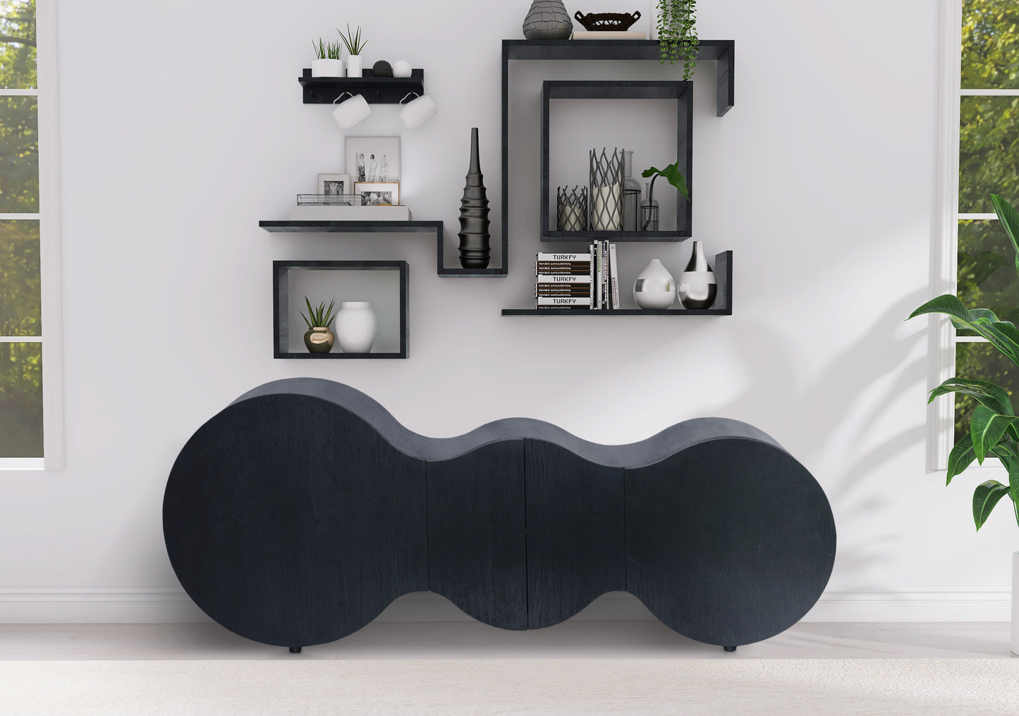 Sono Black Sideboard/Buffet