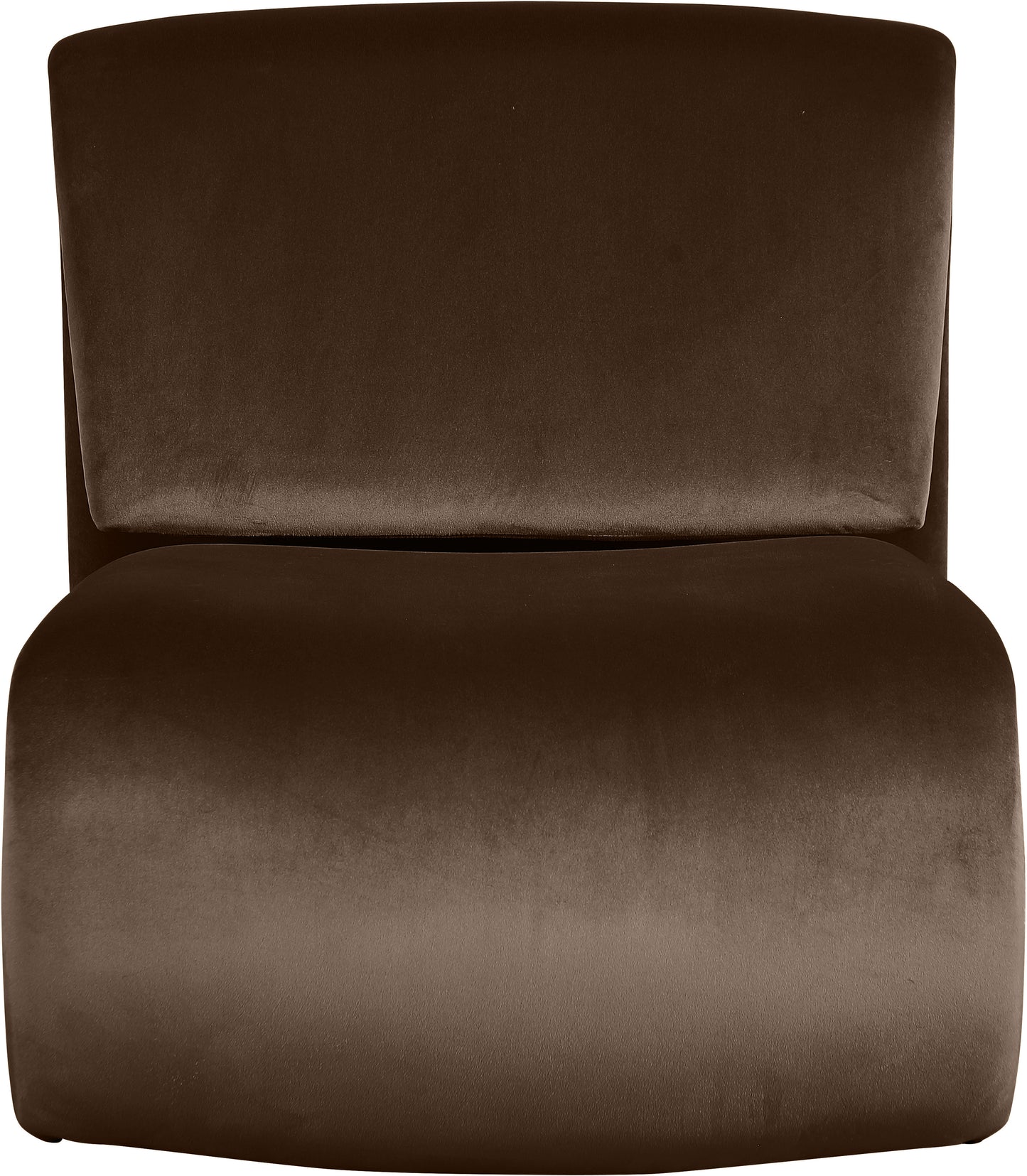 Nouveau Beige Velvet Accent Chair