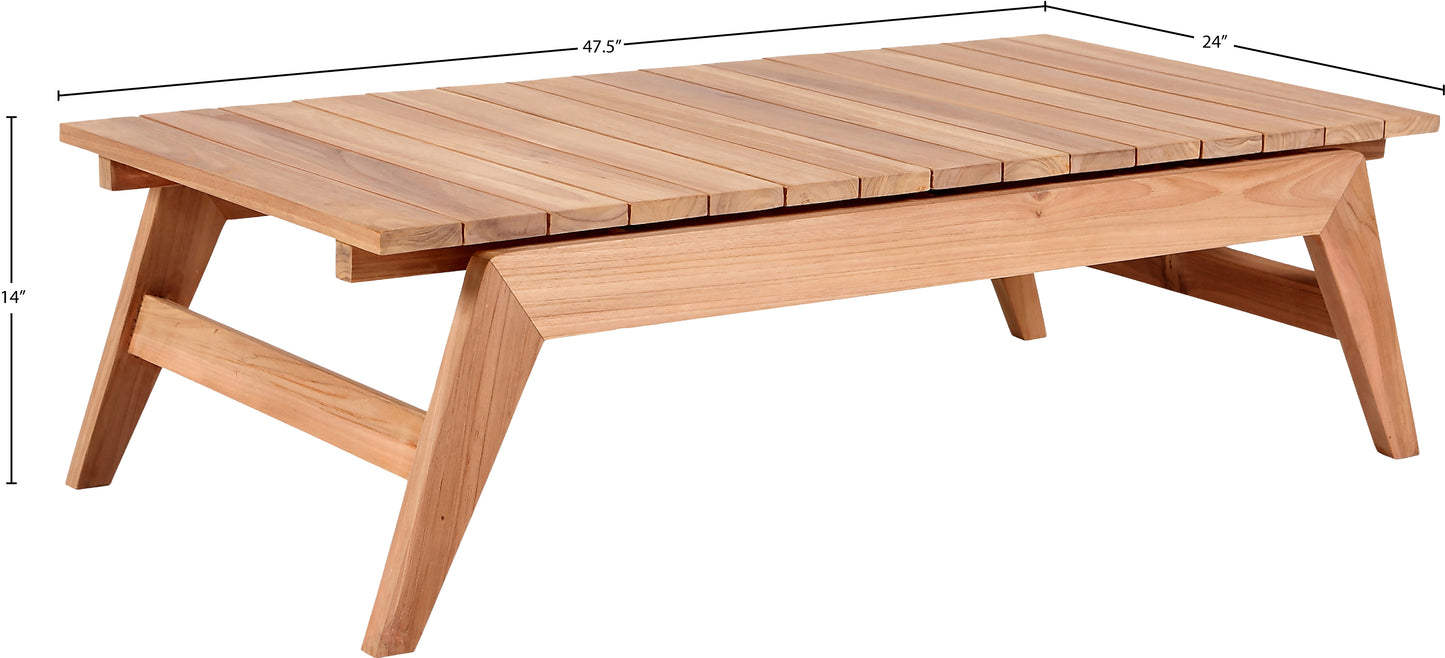 Tahiti Natural Teak Outdoor Coffee Table